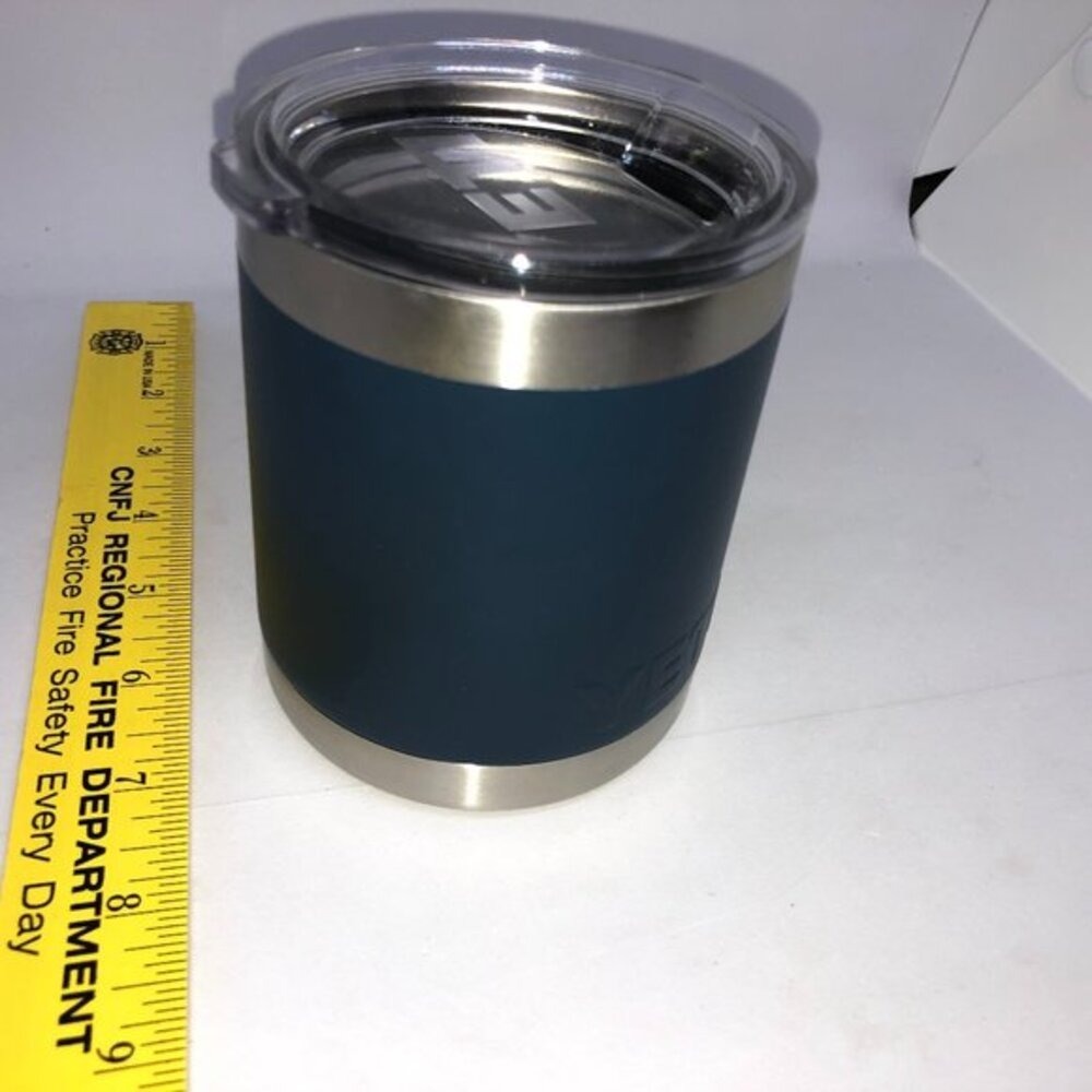 Yeti Tumbler w/Clear lid "Home City Ice"‎ logo 10oz Rambler Lowball